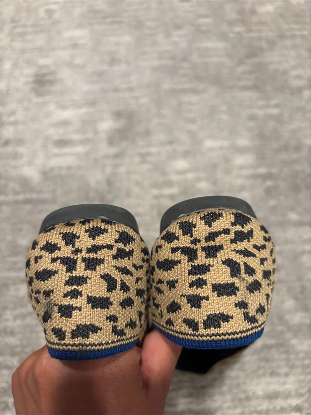 Rothy's Pointed Leopard-Print Flats in Brown and Black 6.5
